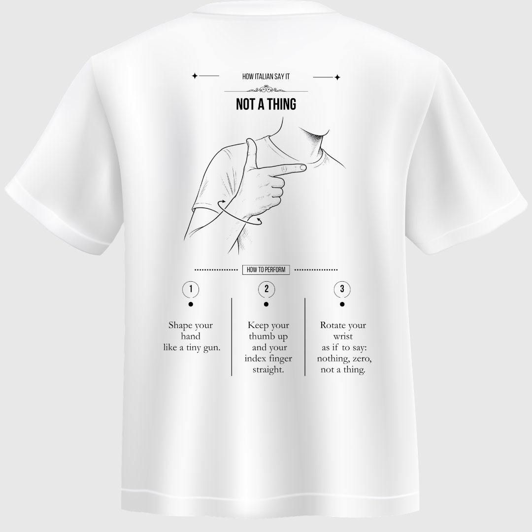 T-shirt “Niente” – How Italian Say It