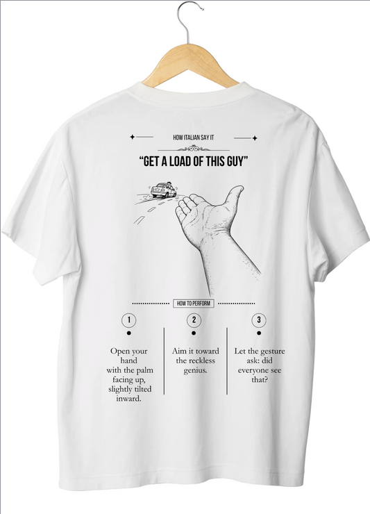 T-shirt "Ma Che Vuoi" | Gesti Italiani Spiegati