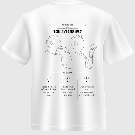 T-shirt “Me ne frego” – How Italian Say It