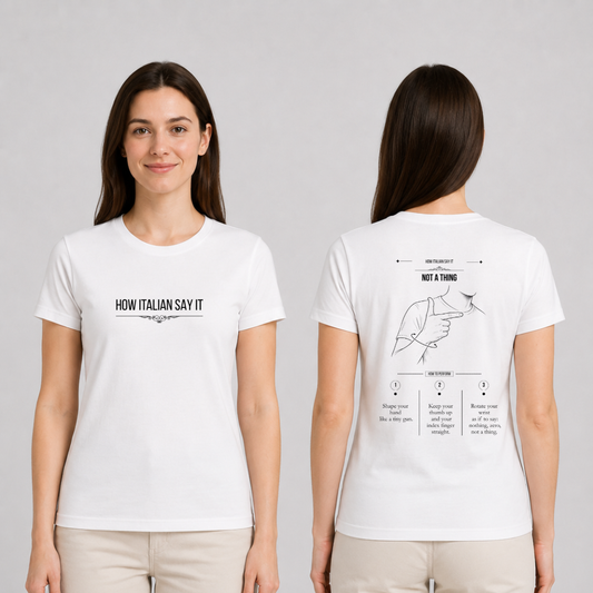 T-shirt “Niente” – How Italian Say It