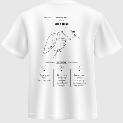 T-shirt “Niente” – How Italian Say It