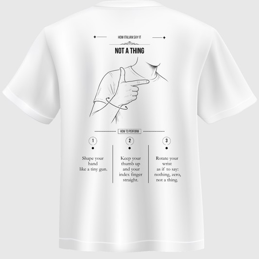 T-shirt “Niente” – How Italian Say It