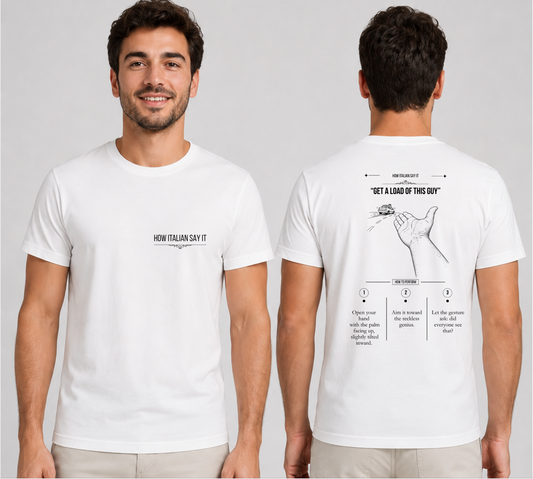 T-shirt "Ma Che Vuoi" | Gesti Italiani Spiegati