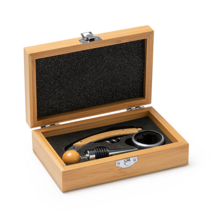 Set da Vino in Bambù Personalizzabile