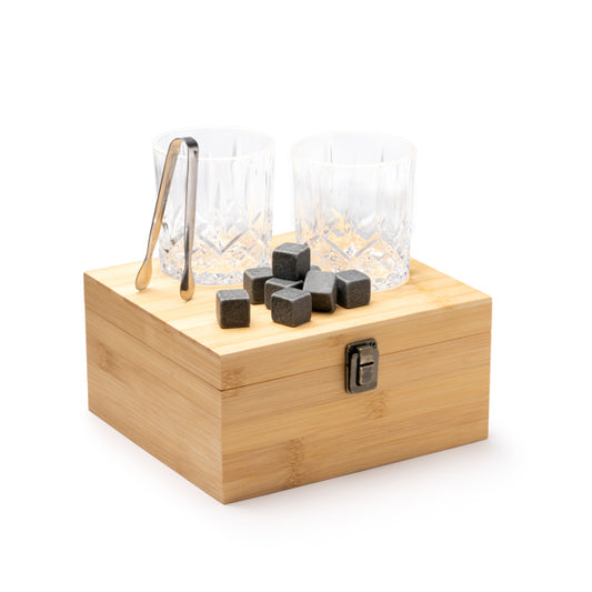 Set da Whisky Elegante con Pietre Ghiaccio Personalizzabile