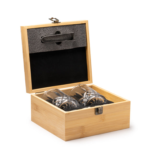 Set da Whisky Elegante con Pietre Ghiaccio Personalizzabile