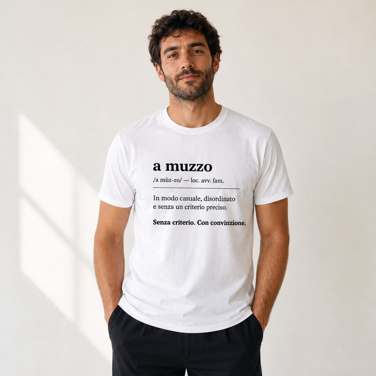T-shirt “A muzzo” – Dizionario Italiano