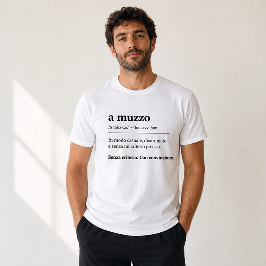 T-shirt “A muzzo” – Dizionario Italiano