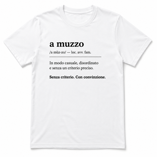 T-shirt “A muzzo” – Dizionario Italiano