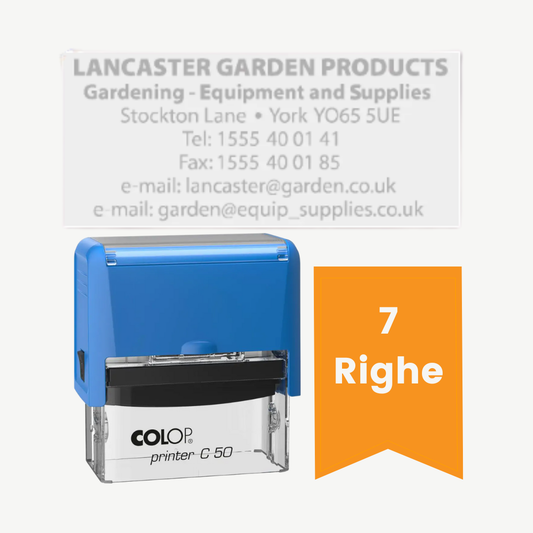 Timbro autoinchiostrante rettangolare – 30×69 mm