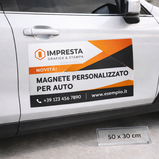 Magnete Personalizzato per Auto - 50x30cm