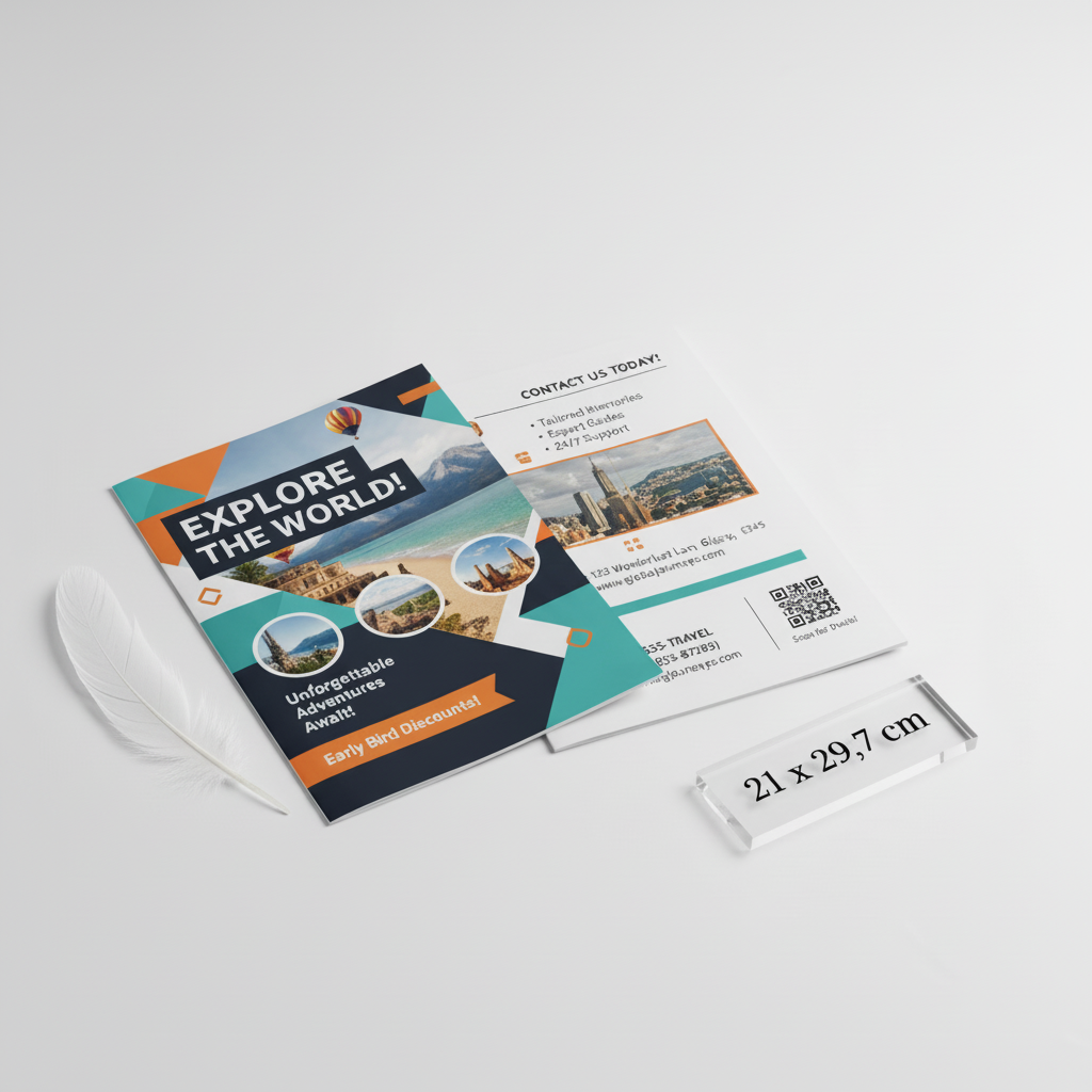 Volantino A4 135gr con piuma